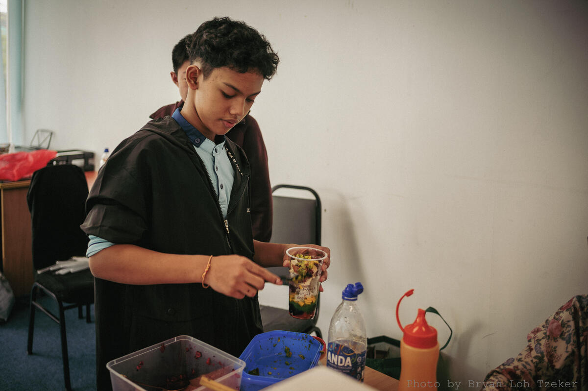 Pupils reflecting on their food entrepreneur day